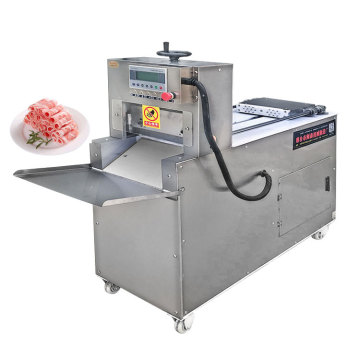 Automatic CNC Lamb Roll Bacon Slicer for Frozen Meat Cutting with Conveyor Belt