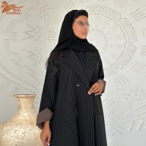 عبای راه راه با جیب برای مناسبت های رسمی زنانه