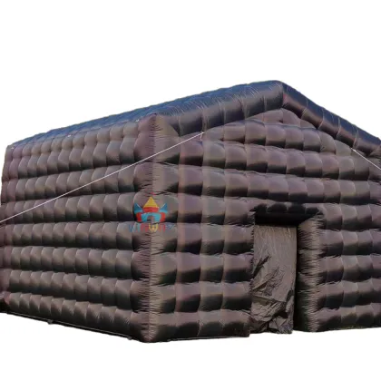 Inflatable LED Party Tent: White Commercial Outdoor Event Tent with LED Lights