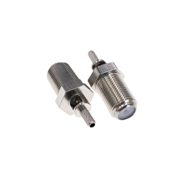 Factory Direct PCB Bulkhead F Type Female Soldering Connector for Coaxial Cable