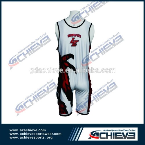 Custom Sublimation Professional Cool Dry Wrestling Singlets For Kids