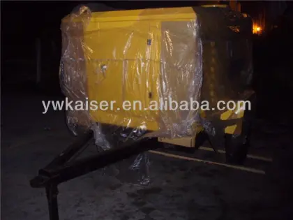 Motor driven portable screw air compressors