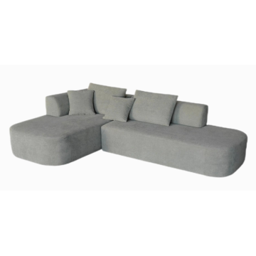 sofá de canto de lounge comprimido