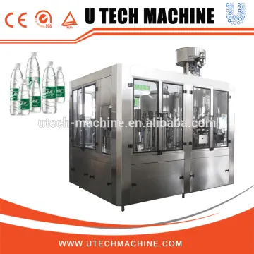 Complete mineral water production / filling line - bottled water factory