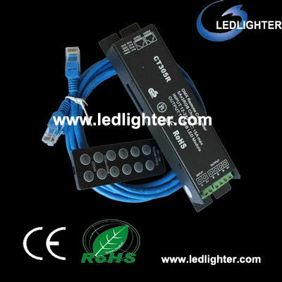 High Output Impedance 12v / 24v / 200w Power Rgb Led Controllers Lr-cw-b