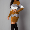 Long Sleeve Bodycon Mini Sweater Dress