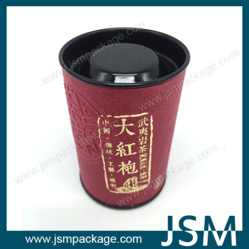 packaging box with tin caps for tea