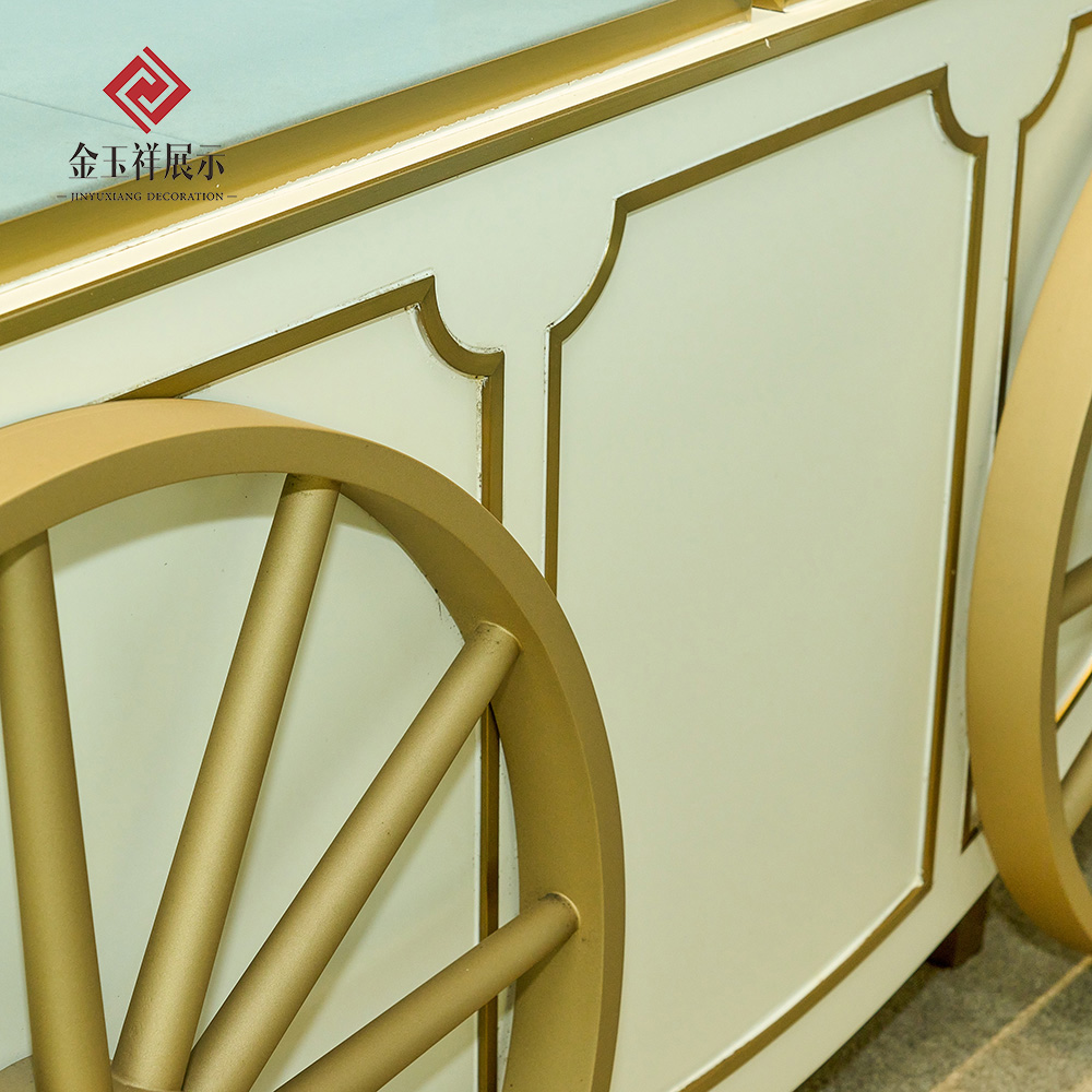 Gold Jewelry Display Cabinet