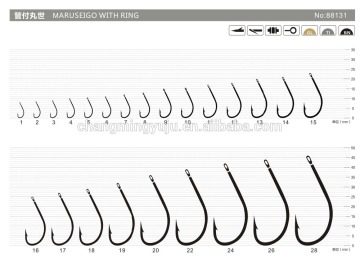 High Carbon Steel , Ringed MARUSEIGO Fishing Hook