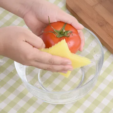 Kitchen Gadgets Silicone Vegetable Cleaning Brush