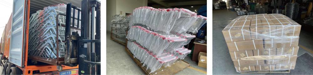 Kumpulan gandum gaya Eropah dimuatkan dan dihantar ke Indonesia A Batch Of European Style Handcarts Are Loaded And Shipped To Indonesia