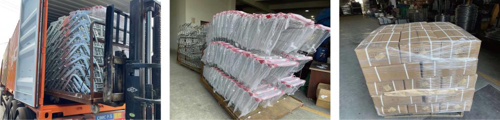 A Batch Of European Style Handcarts Are Loaded And Shipped To Indonesia