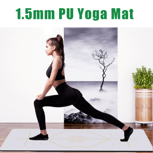 Quality Pu Yoga Mats thin 1.5mm With Position Line Non-slip Rubber Pads Lose Weight Exercise Mat Gym Fitness Cushion