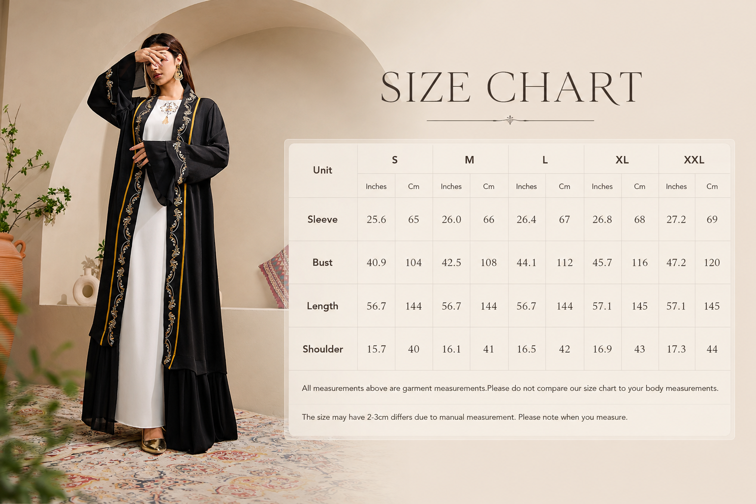 Royal Embroidered Luxury Open Abaya
