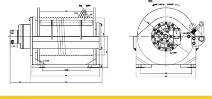 JY-5T Hydraulic winch JY-B Hydraulic winch