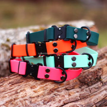 Rilis Cepat Kerah Anjing Tahan Air Untuk Anjing Besar - Webbing Nylon Dilapisi PVC/TPU