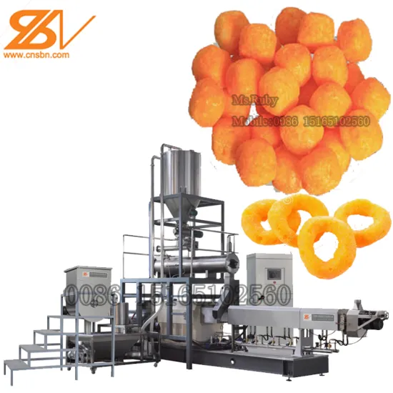 High Quality Automatic Extruded Corn Puff Snack Food Making Machine with Stuffing