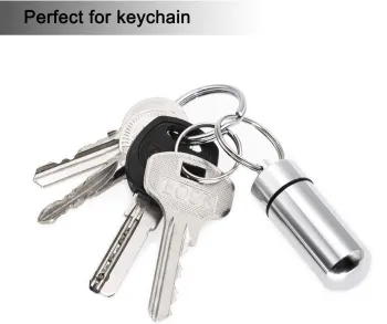 Silver Round Bottom Aluminum Waterproof Pill Organizer