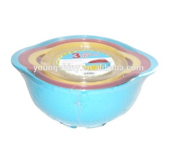 2015 hot sale high quality 3pc Plastic Colander set