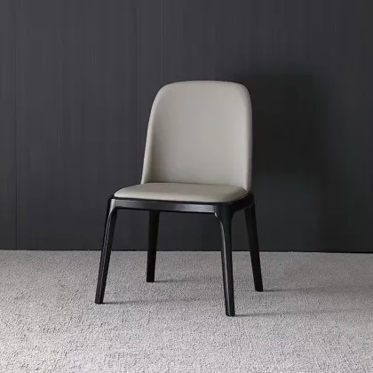 Modern Leather Dining Chair for Home and Restaurant