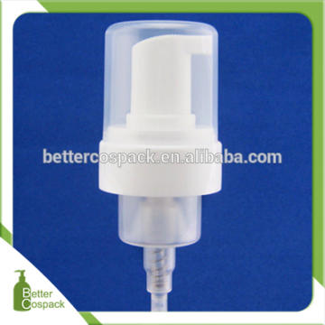 white color plastic foam pump 43mm bottle use
