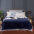 Double layer beibei blanket sapphire blue