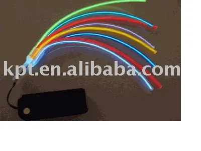 el shoelace, el wire, el cable (electroluminescent) wire, el flashing cable, el lighting rope