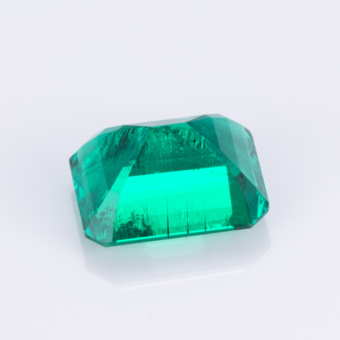 Tunay na 7x11 Lab Grown Colombian Emerald Stone
