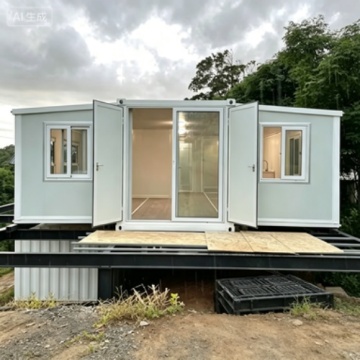 Modern Foldable House with Extendable Wings and Built-in Patio