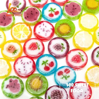 OEM Fruit Slices Candy - 10 Classic Tropical Flavors, Bulk & Individually Wrapped