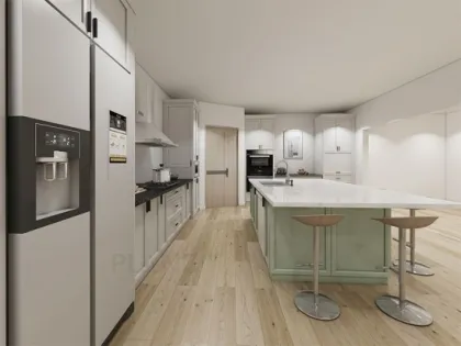 Customized High End Solid Wood Cupboard For Kitchen