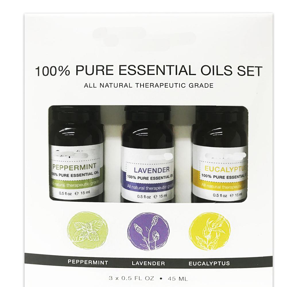 private label fresh essential oil set 3x10ml