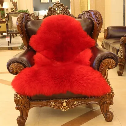one pelt fur rug long hair Australian sheepskin sofa covers
