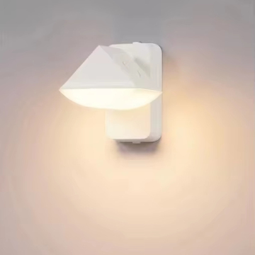 Hagood 6W Outdoor Waterproof LED Wall Light IP65 Adjustable Angle for Hotel Room, Restaurant, Garden
