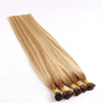 0.5 0.8 0.9 1 Gram Virgin Indian Remy Human Hair Double Drawn Pre Bonded Hair Extensions