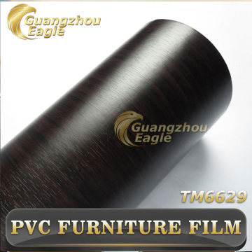 2015 New Design Antifouling Wood Grain Lamination Self Adhesive Door Kitchen Furniture Printed PVC Sheet Membrane Embossed Film