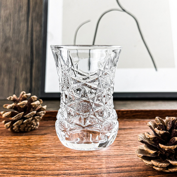 High-Quality Embossed Drinking Glasses: Bulk Wholesale Modern Shot Glasses & Clear Coffee Cups