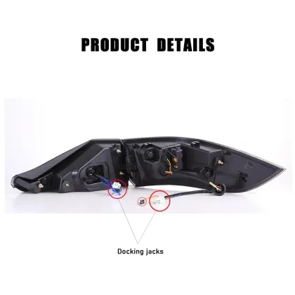 HCMOTIONZ Car LED Tail Lights for Toyota Corolla Middle East Edition 2020-2022