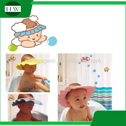 adjustable baby,kids,children shampoo bath shower cap
