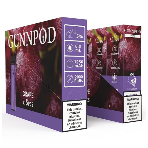 GunnPod Skavors desechables Vape Mod Electronic cigarrillo