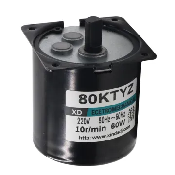 80KTYZ AC motor 220V 5rpm -110rpm motor micro slow speed machine 60W permanent magnet synchronous motor small motor