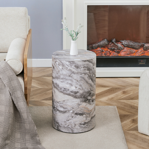 Elegant MDF Round Coffee Table for Living Rooms