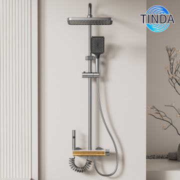 TIDA ระบบฝักบัวอาบน้ำแบบดิจิตอล Brushed Gunmetal