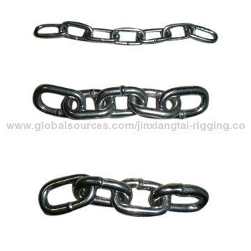 Alloy steel G80 chain, self-colored or black finish are both available