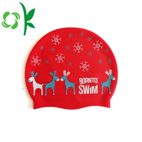 개인화 된 실리콘 귀 보호 디자인 수영 모자 모자