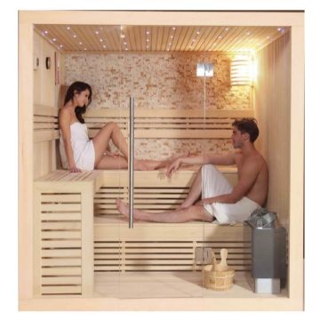 High-Quality Wooden Finnish Sauna Room for Weight Loss and Detox with Computer Control