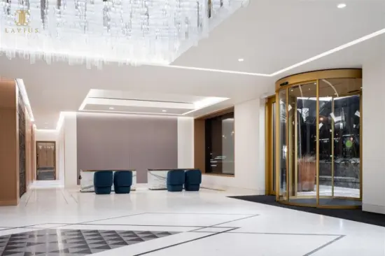 Large foyer led chandelier lights with glass