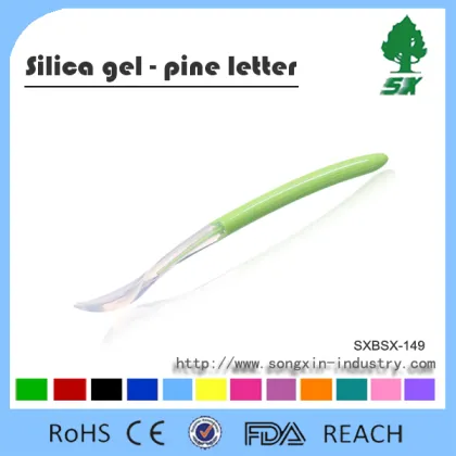 BPA Free Ultra Soft Silicone Baby Spoon Baby Feeding Spoon