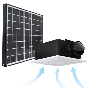Solar Ceiling Ventilation Fan for Bathroom
