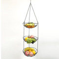 3Tier Hanging Fruit Plants Storage Baskets